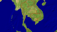 Thailand Satellite + Borders 1920x1080